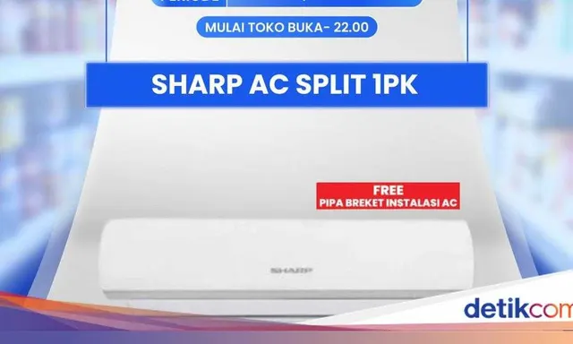 Transmart Gelar Full Day Sale dengan Diskon AC Split Sharp 1 PK