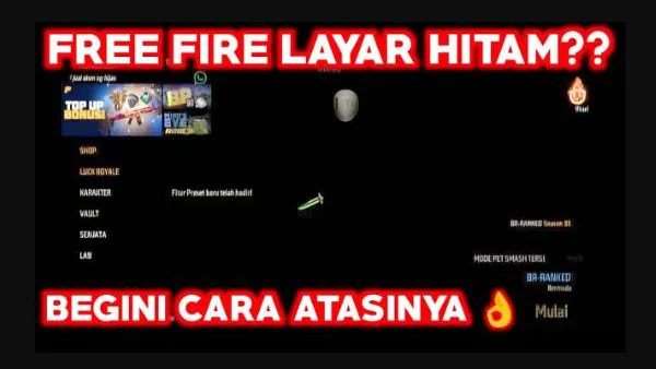 Cara Mengatasi FF Layar Hitam Terbukti Berhasil