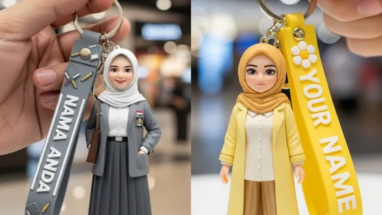 5 Prompt AI yang Membuat Foto Jadi Gantungan Kunci Viral di TikTok