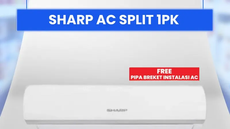 Hemat Jutaan Dengan AC Split 1 PK Sharp di Transmart