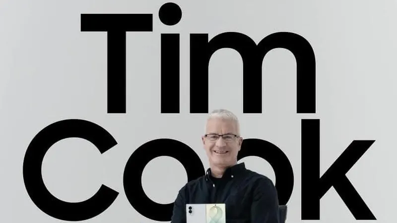 Samsung Gunakan Tim Cook Unik untuk Promosi Galaxy Z Fold 8