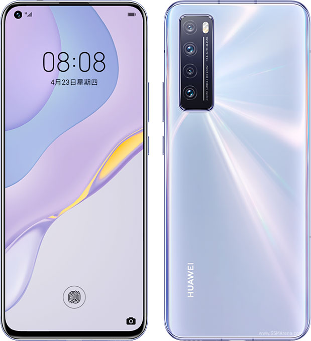 Cover Per Huawei Nova 7 5G | Custodia Trasparente Silicone TPU | Design Gatto E Farfalla | Antiurto, Anti-Graffio, Antigiallimento | Morbida E Sottile