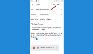 Cara Mengirim Tugas Lewat Email di HP